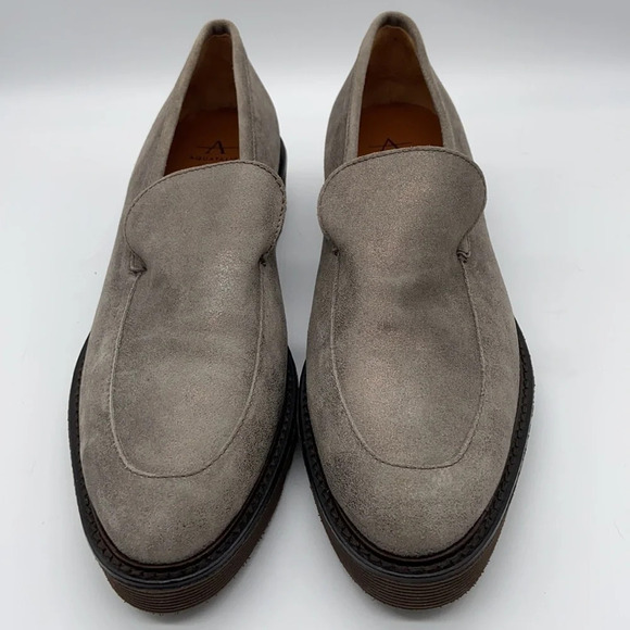 Aquatalia Kelsey Suede Loafer in Pewter - Size 9 - Picture 2 of 9